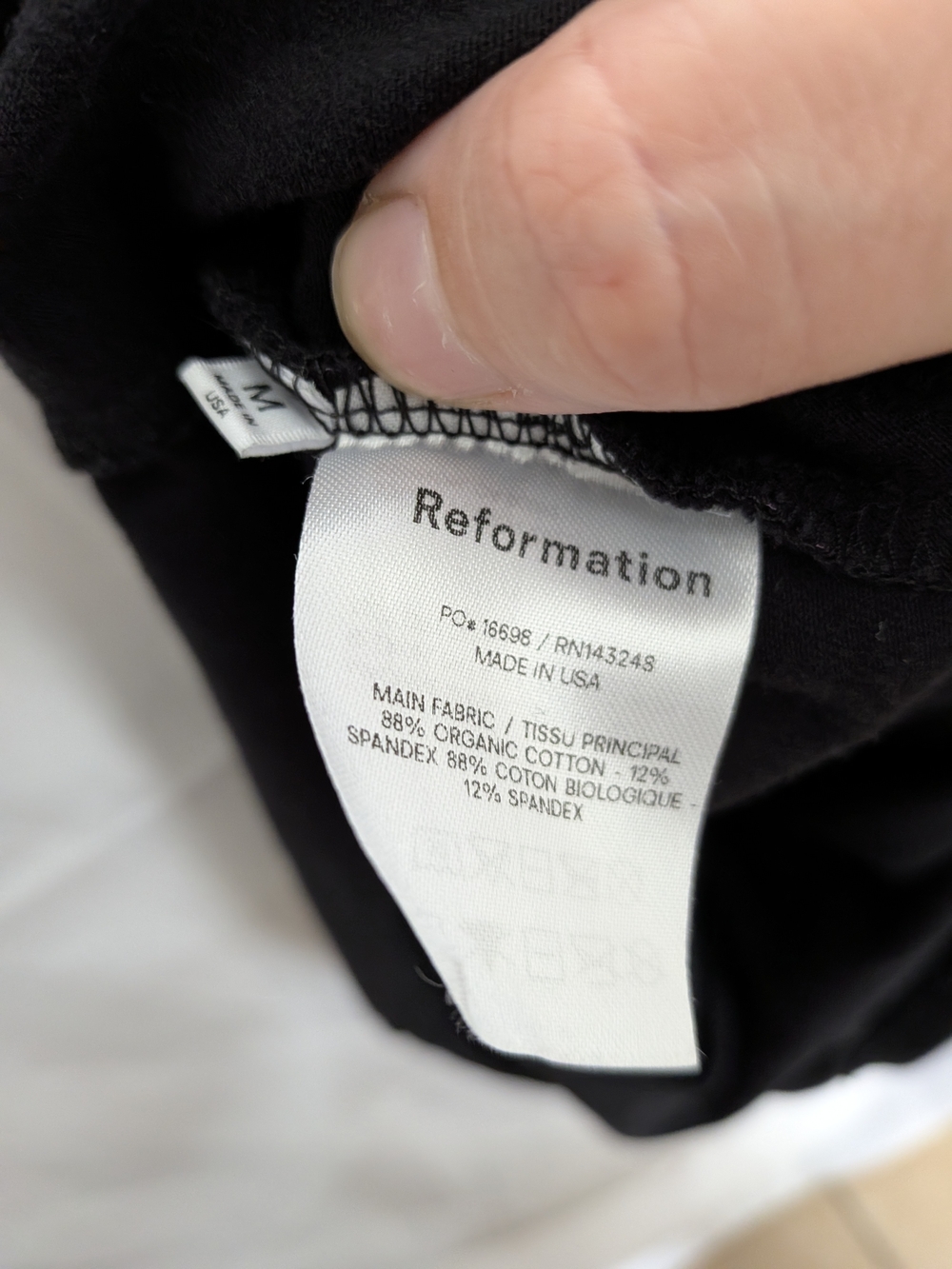 Reformation Black Demi Knit Bodysuit Size Medium - Picture 7 of 7